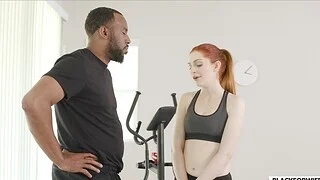 Interracial fucking with Maya Kendrick and her randy boyfriend